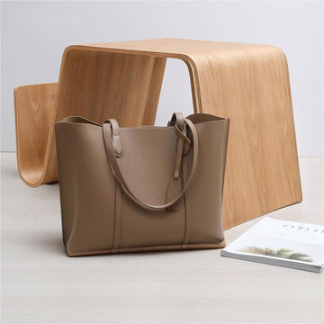 Tajade 2023 women's leather large-capacity commuting shoulder tote bag